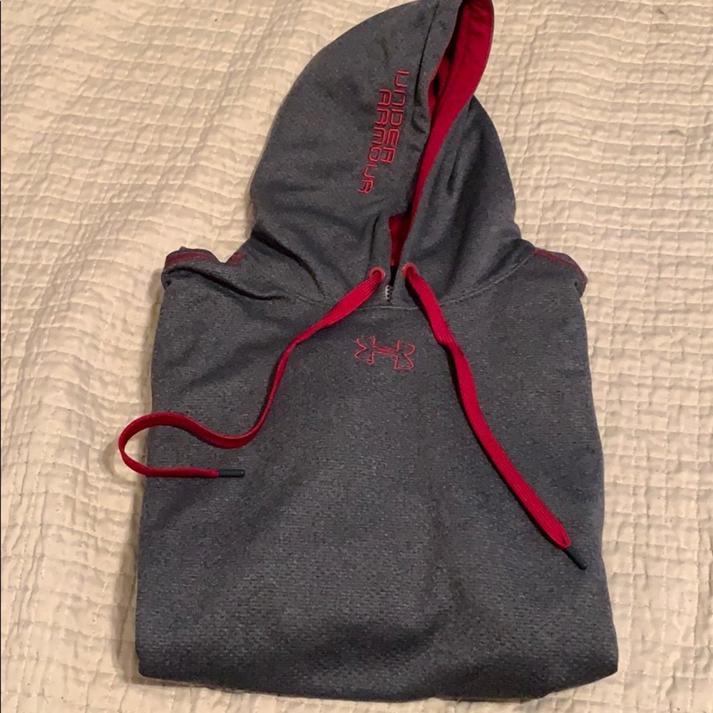 Gray Under Armour Hoodie